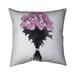 Bouquet of Coral Roses Floral Square Throw Pillow Cover Polyester in Pink Begin Edition International Inc | 20 H x 20 W x 1 D in | Wayfair