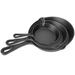 iMounTEK 3Pcs Pre-Seasoned Cast Iron Skillet Set 6/8/10In Non-Stick Oven Safe Cookware Heat-Resistant Frying Pan Non Stick/Cast Iron | Wayfair