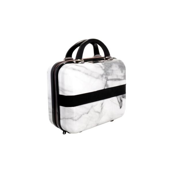 impressions-vanity-·-company-mini-marble-bella-carry-case-w--durable-handle-travel-makeup-bag-mirror-for-cosmetic-accessories-in-white-|-wayfair/
