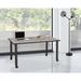 Regency Kee Mobile Desk Wood/Metal in Black | 29 H x 66 W x 24 D in | Wayfair MDCL6624PLBK
