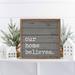 The Holiday Aisle® Our Home Believes Gray Wood in Brown | 16 H x 16 W x 1.5 D in | Wayfair CAFEA27FC19048D38A59EDDE17BC6B46