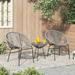 Wade Logan® Travers 2 - Person Seating Group Synthetic Wicker/All - Weather Wicker/Wicker/Rattan | Outdoor Furniture | Wayfair