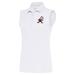 Women's Antigua White Cleveland Browns Throwback Logo Sleeveless Tribute Polo