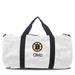 Boston Bruins White Camo Print Personalized Duffel Bag