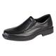 Mens Comfort Shoes IMAC Leather Black Leather Twin Gusset Leather Sock - Black, Mens UK 7 / EU 41