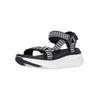 Sandale CRUZ "Findel", Damen, Gr. 38, schwarz-weiß (schwarz, weiß), Synthetik, sportlich, Schuhe, mit praktischem Allwetterprofil