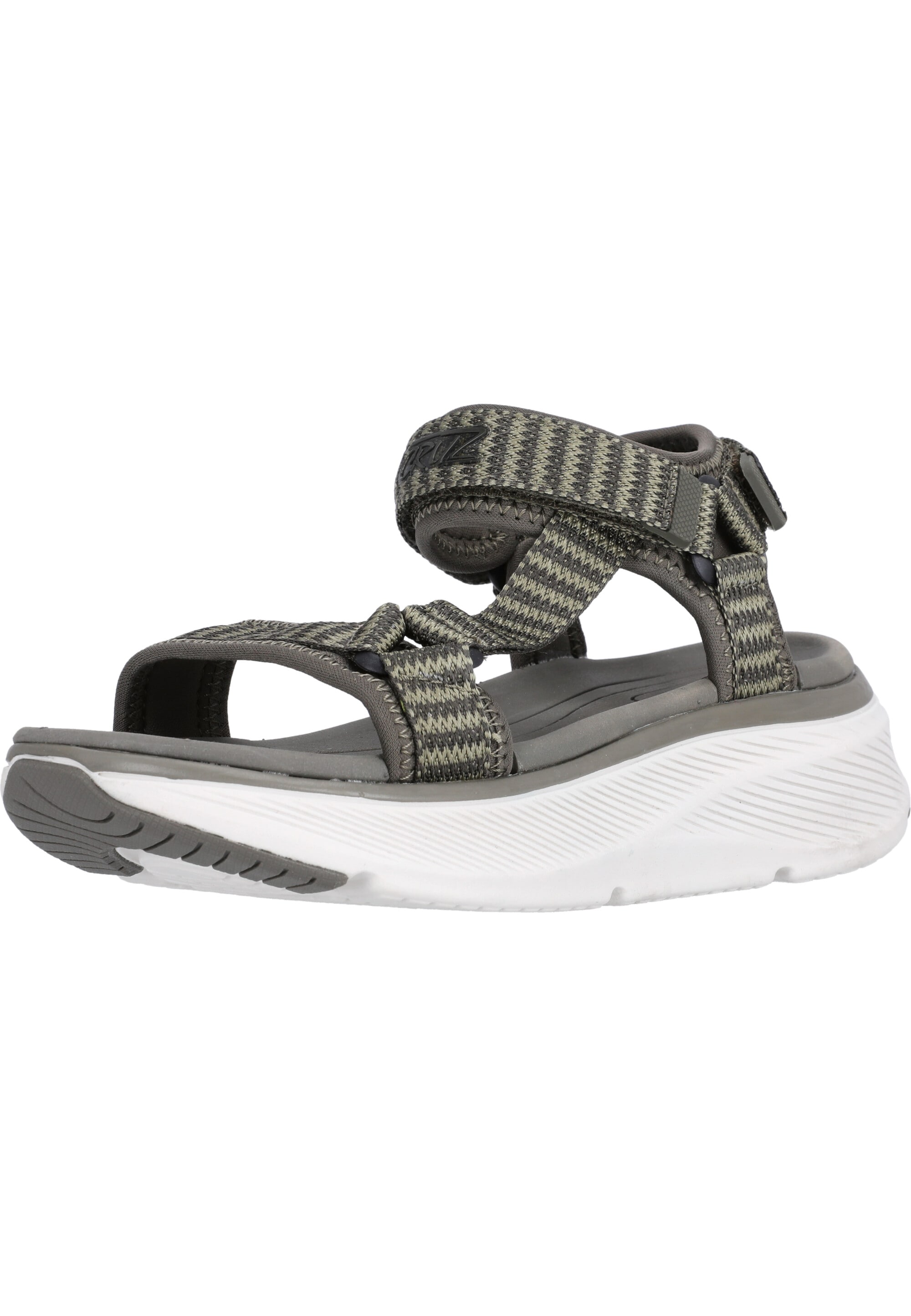 Sandale CRUZ "Findel", Damen, Gr. 37, grün (olivgrün, grün), Synthetik, Schuhe Sandale, mit praktischem Allwetterprofil