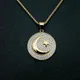 Collier musulman unisexe croissant de lune et étoile amulette islamique bijoux islamiques cadeau