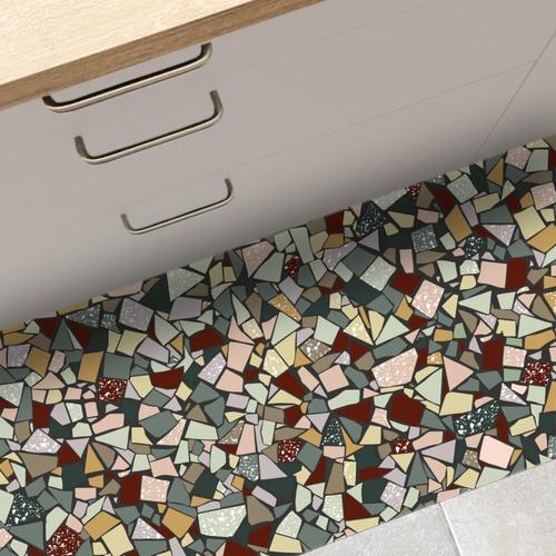 Tapis Vinyle - 50x120 cm - intérieur/extérieur - Multicolore - 99DECO