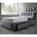 Upholstered Storage Bed with Pillow Top Tufted Design Headboard