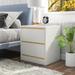 DH BASIC Mod Modern White 2-Drawer Nightstand by Denhour