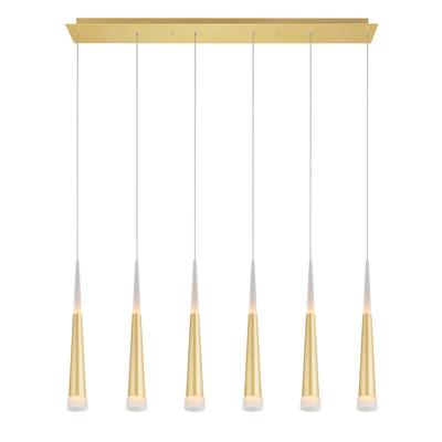 Andes LED Pool Table Light With Satin Gold Finish - Satin Gold