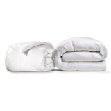Ella Jayne 2-Piece Bundle: 100% RDS Comforter and 2" Loft White Goose Down Feather Bed