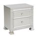 House of Hampton® Dorrielan 2 - Drawer Nightstand in Silver Wood in Brown/Gray | 27.25 H x 28 W x 18.75 D in | Wayfair