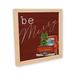 The Holiday Aisle® Be Merry Wood Sign Wood in Brown | 10 H x 10 W x 1 D in | Wayfair B01EB1FE716140529161568938299211
