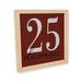 The Holiday Aisle® Demember 25Th Wood Red Christmas Sign Wood in Brown | 10 H x 10 W x 1 D in | Wayfair F203449A7A194CB888706765DD78C117