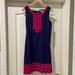 Lilly Pulitzer Dresses | Lilly Pulitzer Embroidered Navy Shift Dress. | Color: Blue | Size: 8