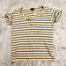 J. Crew Tops | J. Crew Yellow Stripe T-Shirt | Color: Blue/Yellow | Size: S