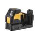 DEWALT Kreuzlinienlaser "DCE088NG18-XJ Kreuzlinien-Laser grün, Laserkl. 2, horizontal/vertikal" Lasermessgeräte gelb Linienlaser