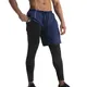 Short de sport 2 en 1 à séchage rapide pour homme pantalon court de course de musculation de