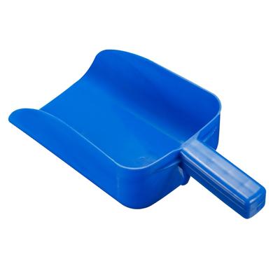 Hand Scoop PP 9.1x5.3x3.3" Flour Sugar Cereal Shovel Feed Supplies - Blue