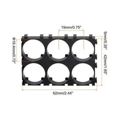 18650 Battery Holder Bracket 18.4mm Diameter for DIY Battery Pack 5Pcs