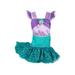 Disney Costumes | Disney Store Little Mermaid Ariel Costume For Baby 6-12 Months | Color: Purple | Size: 6-12m