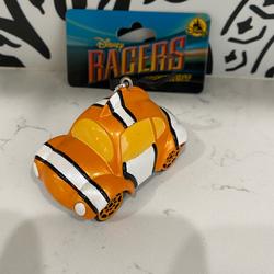 Disney Holiday | Disney Parks Pixar Finding Nemo Racer Race Car Christmas Ornament Figure New | Color: Orange/White | Size: Os