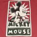 Disney Shirts | 90s Disney Mickey Mouse Big Print Shirt Vintage Tee Unlimited | Color: Red | Size: Xl