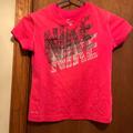 Nike Shirts & Tops | Girl Nike Dry Fit Pink Short Sleeve Shirt Size 7 / 8 | Color: Pink | Size: 7g