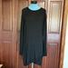 Athleta Dresses | Athleta Sweatshirt Dress. Size M. Black. | Color: Black | Size: M