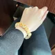 Bodhi-Bracelet Pied de Chat Mignon Perles Sculptées Naturelles Cadeau Dame 12mm 13mm