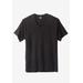 Men's Big & Tall Hanes Stretch Cotton 3-pack V-Neck Undershirt by Hanes in Black (Size 3XL)