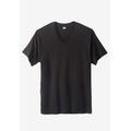 Men's Big & Tall Hanes Stretch Cotton 3-pack V-Neck Undershirt by Hanes in Black (Size 4XL)