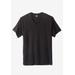 Men's Big & Tall Hanes Stretch Cotton 3-pack V-Neck Undershirt by Hanes in Black (Size 4XL)