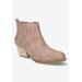 Wide Width Women's Lou Bootie by Bella Vita in Taupe (Size 8 W)