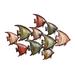 Multi Colored Metal Coastal Fish Wall Decor by Quinn Living in Multi