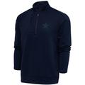 Men's Antigua Navy Dallas Cowboys Tonal Logo Big & Tall Generation Quarter-Zip Pullover Top