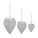 Set Of 3 Grey Metal Rustic Windchime by Quinn Living in Grey