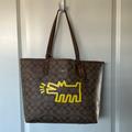 Coach Bags | Coach X Keith Haring Reversible City Tote | Color: Brown/Yellow | Size: Os