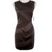 Jessica Simpson Dresses | Jessica Simpson Asymmetrical Print Bodycon Dress | Color: Brown | Size: 8
