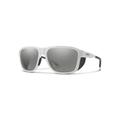 Smith Embark Sunglasses White Frame ChromaPop Polarized Platinum Mirror Lens 204617VK658OP