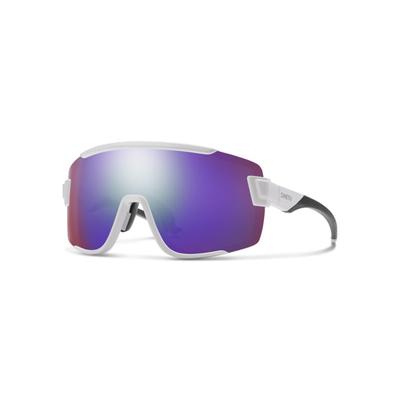 Smith Wildcat Sunglasses White Frame ChromaPop Violet Mirror Lens 2015160BK99DI