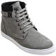 CALTO Men's Invisible Height Increasing Elevator Shoes - Grey Nubuck Leather Lace-up Fashion Sneakers - T53120 - Size 7.5 UK - 2.6 Inches Taller