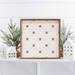 The Holiday Aisle® Pattern Red Snowflake Wallpaper White Wood in Brown/White | 16 H x 16 W x 1.5 D in | Wayfair 2CB2DF7C28474757B86D7B12A866A9A6