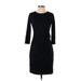 Ann Taylor Casual Dress - Sheath: Black Print Dresses - Women's Size X-Small