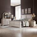 Queen Sleigh Bed, Dresser & Mirror, Night Stand - Liberty Furniture 455W-BR-QSLDMN