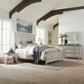 Queen Panel Bed, Dresser & Mirror - Liberty Furniture 824-BR-QPBDM