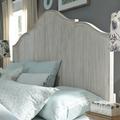 Farmhouse King Panel Headboard In Antique White Finish with Chestnut Tops - Liberty Furniture 652-BR15