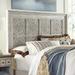 Farmhouse King Decorative Panel Headboard In Antique White Finish w/ Tobacco Tops - Liberty Furniture 824-BR15H